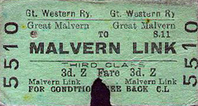 Malvern Link Ticket